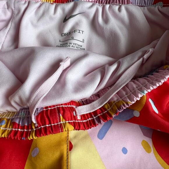 Nike Athletic Shorts & Striped Sports Bra - Picture 9 of 14